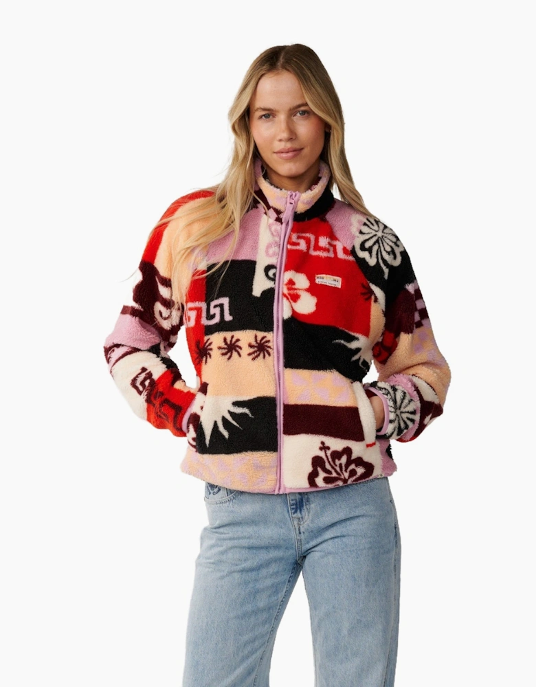 Rip Curl Womens Party Pack Polar Patterned Full Zip Fleece