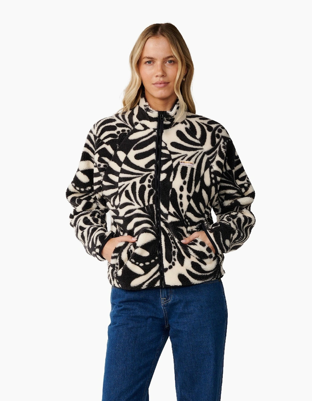 Rip Curl Womens Party Pack Polar Patterned Full Zip Fleece, 2 of 1