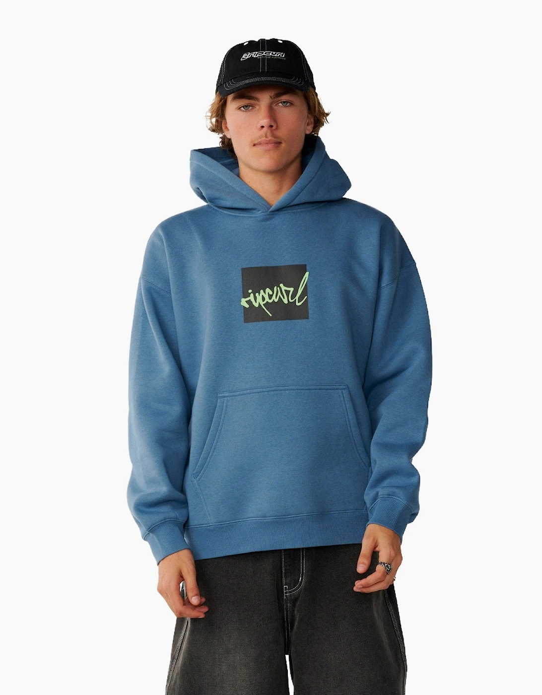 Rip Curl Mens Rip Script Icon Hoodie, 2 of 1