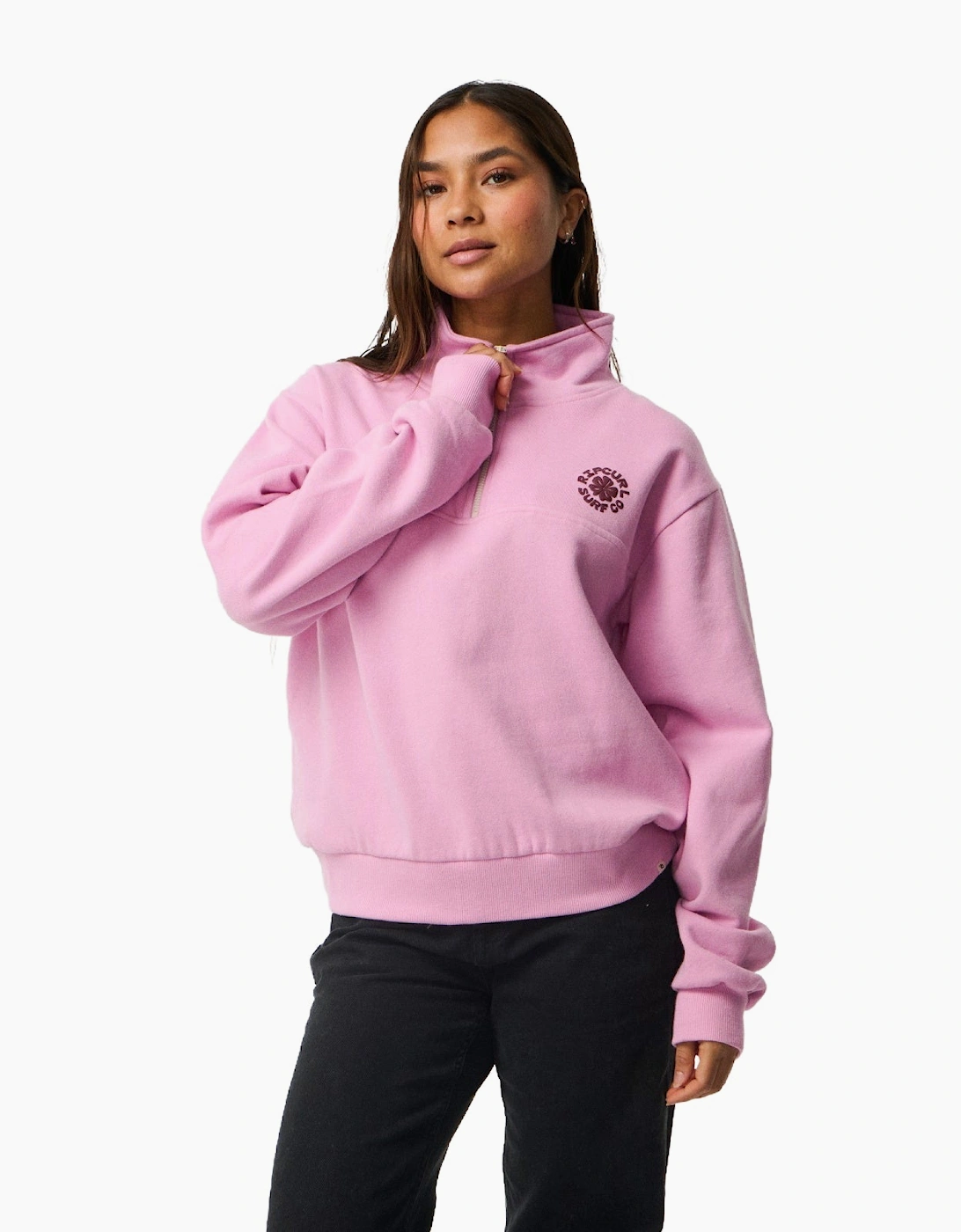 Rip Curl Womens Party Wave Half Zip Fleece