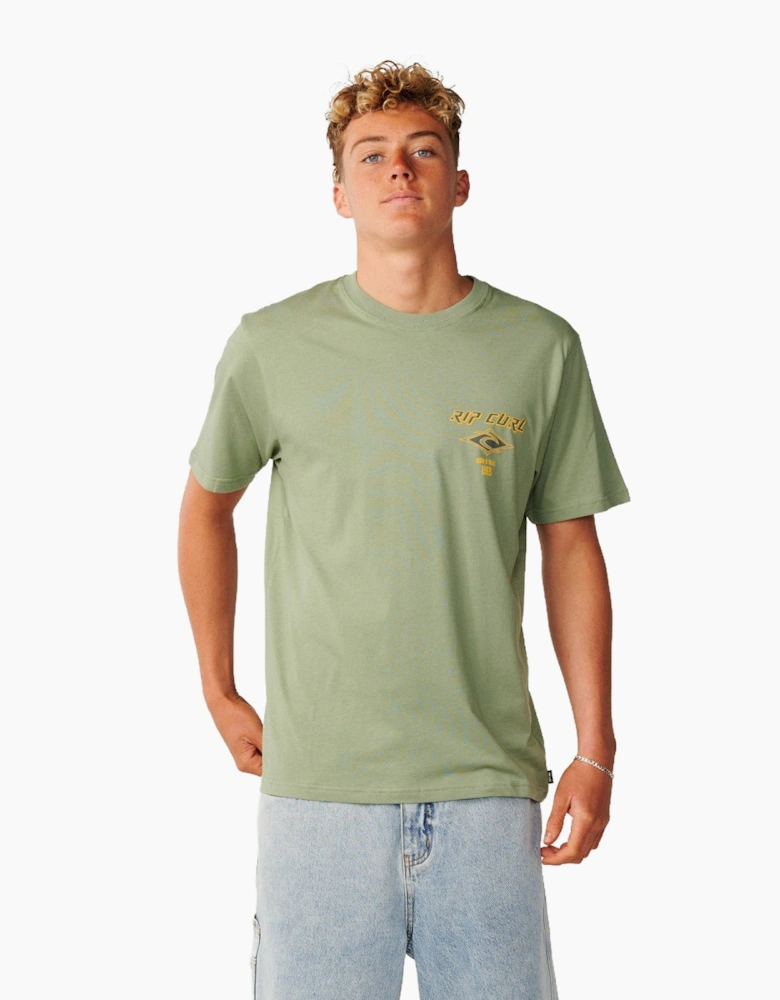 Rip Curl Mens Fade Out Icon Short Sleeve T-Shirt