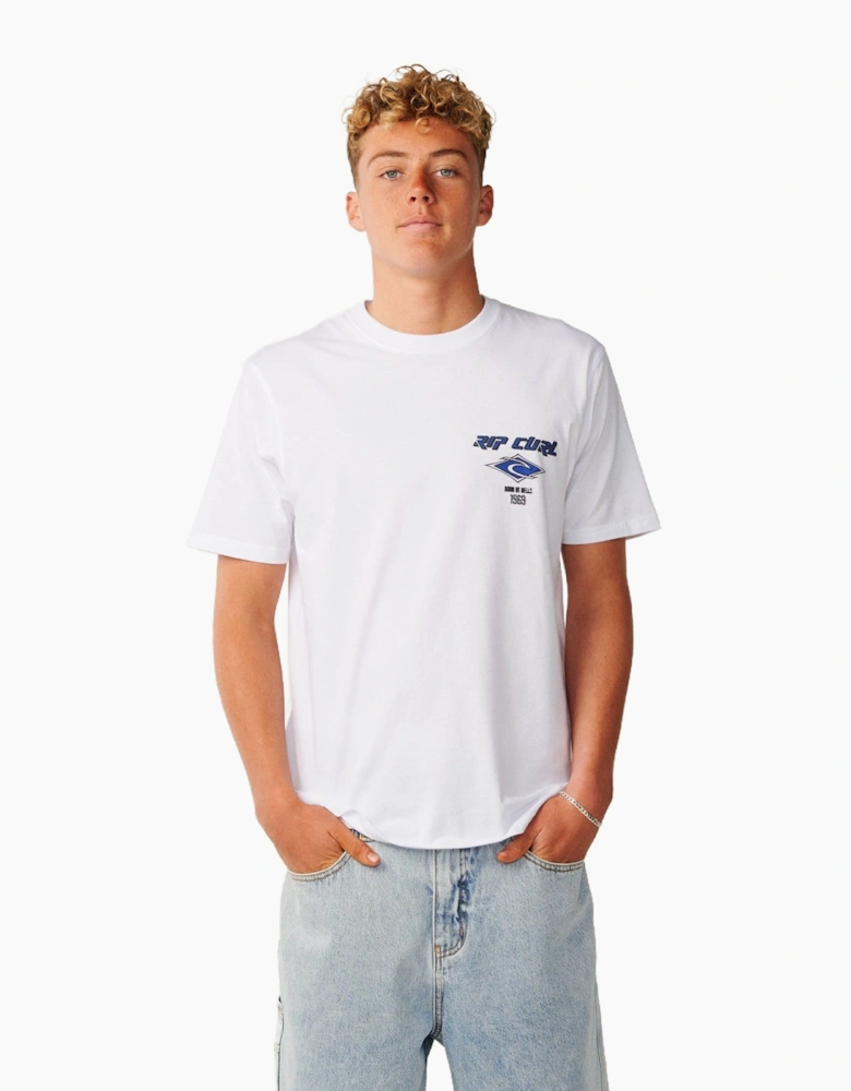 Rip Curl Mens Fade Out Icon Short Sleeve T-Shirt
