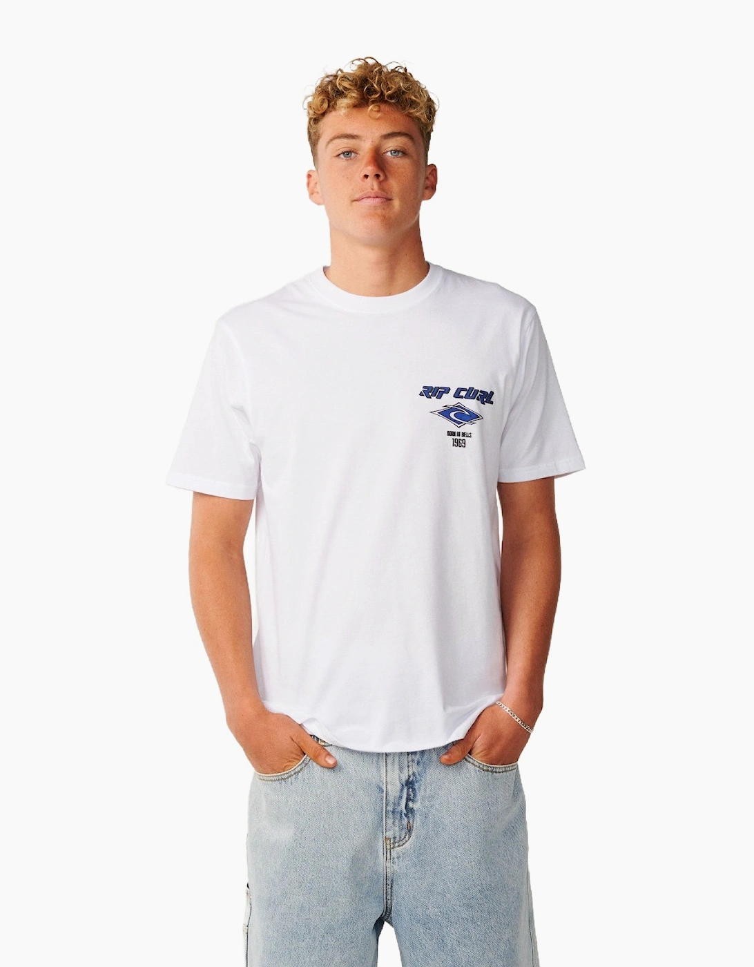 Rip Curl Mens Fade Out Icon Short Sleeve T-Shirt, 2 of 1