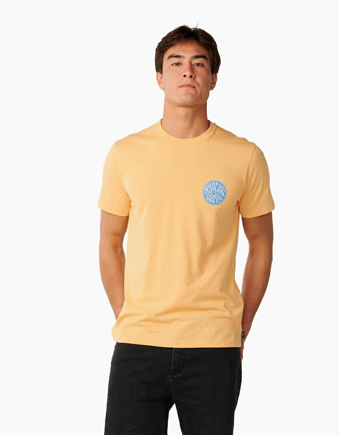 Rip Curl Mens Streamline Chest Logo Short Sleeve T-Shirt, 2 of 1