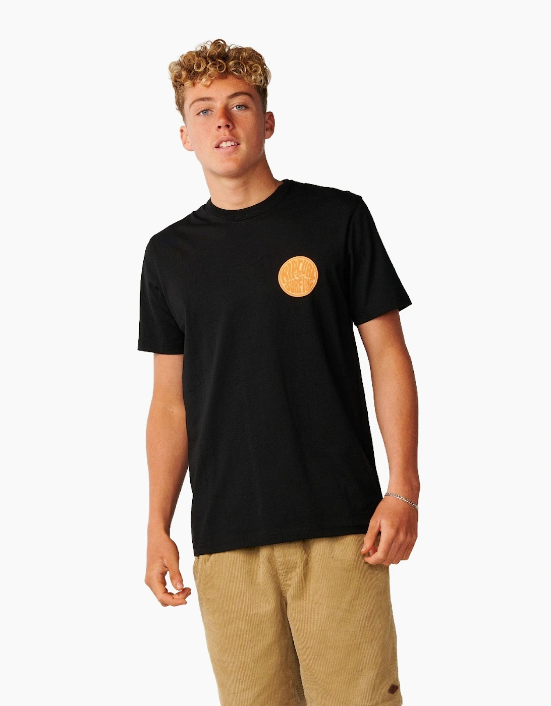 Rip Curl Mens Streamline Chest Logo Short Sleeve T-Shirt, 2 of 1
