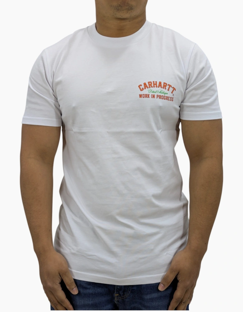 Carhartt WIP Mens T Shirts Printed Relaxed Fit Short Sleeve Cotton Tee Detroit