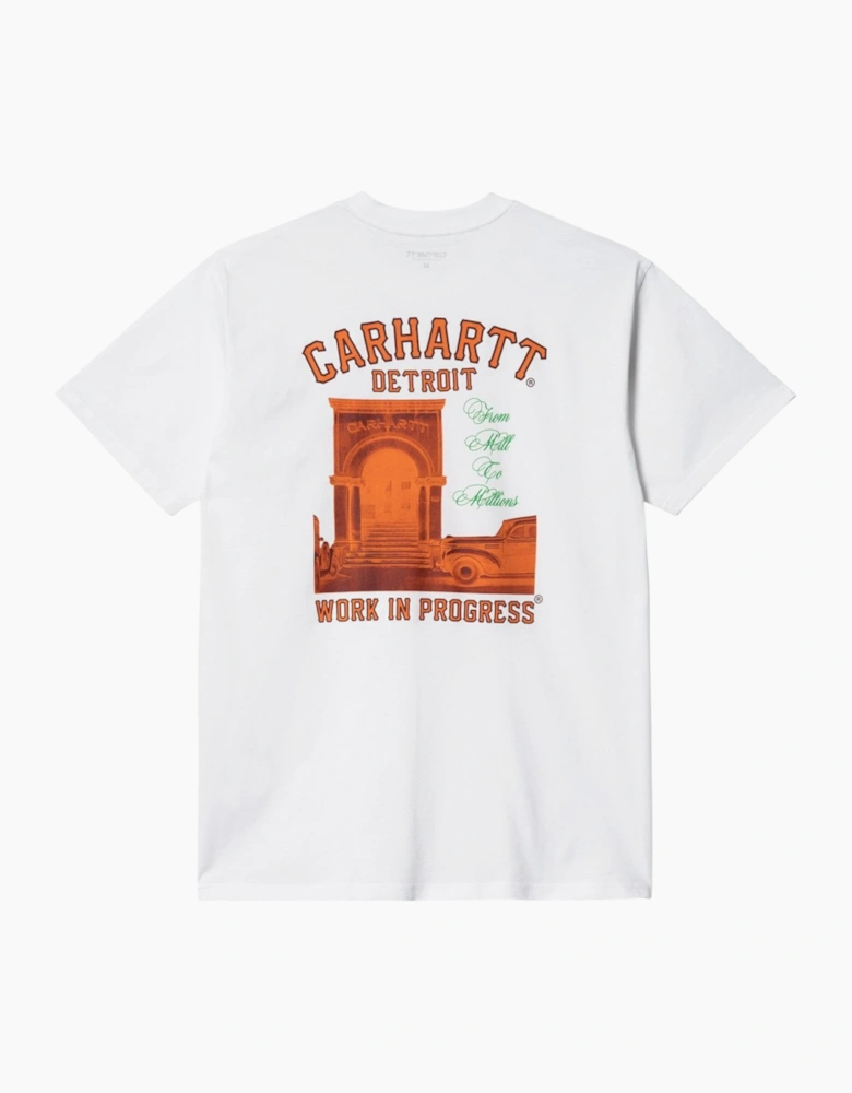 Carhartt WIP Mens T Shirts Printed Relaxed Fit Short Sleeve Cotton Tee Detroit