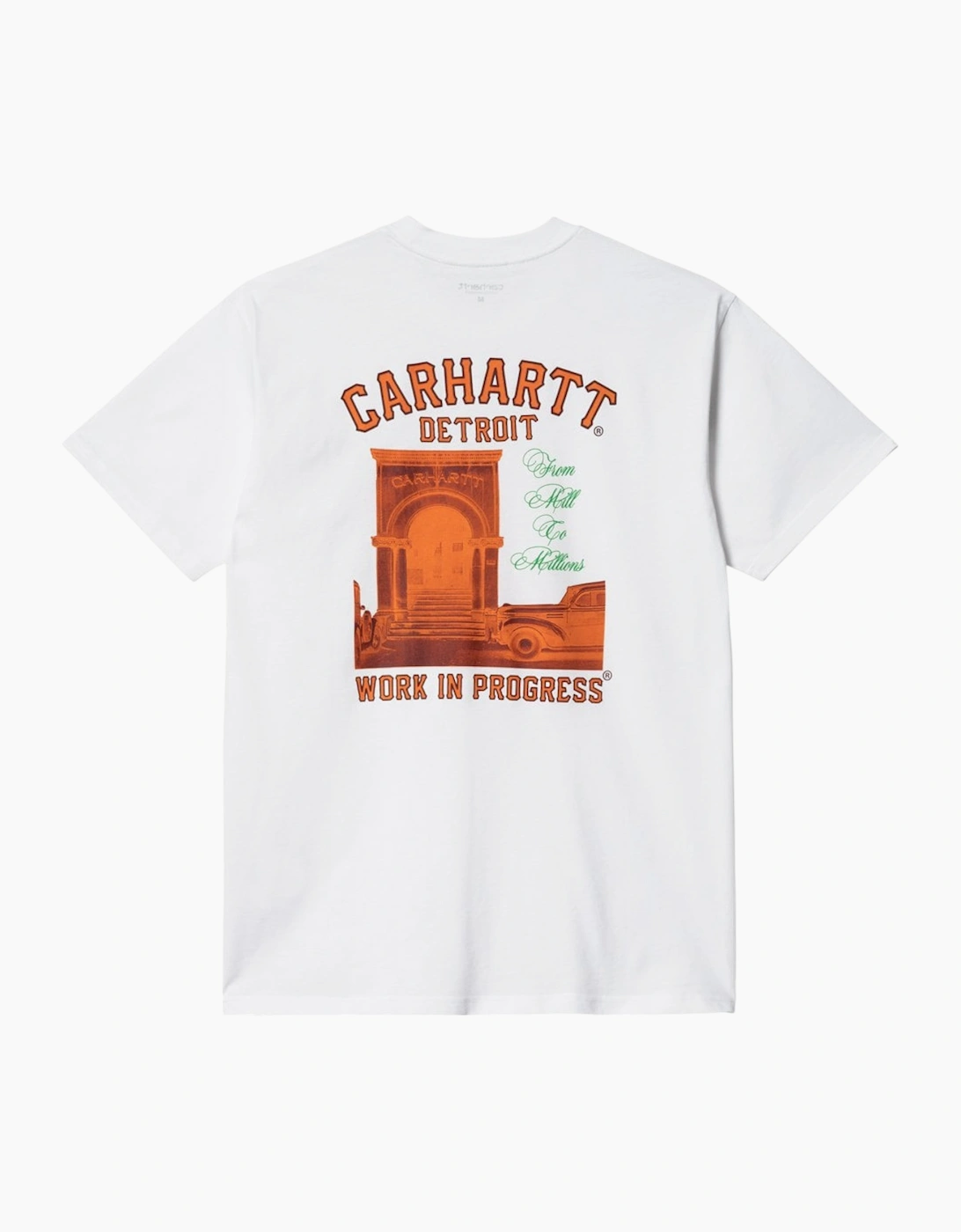 Carhartt WIP Mens T Shirts Printed Relaxed Fit Short Sleeve Cotton Tee Detroit