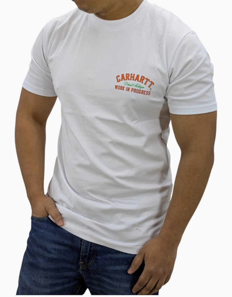 Carhartt WIP Mens T Shirts Printed Relaxed Fit Short Sleeve Cotton Tee Detroit