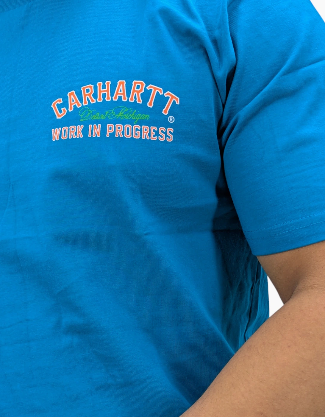 Carhartt WIP Mens T Shirts Printed Relaxed Fit Short Sleeve Cotton Tee Detroit