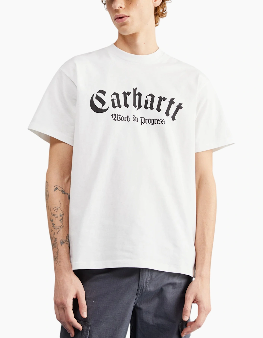 Carhartt WIP Mens ONYX T Shirts Printed Relaxed Fit Short Sleeve Cotton Tee New