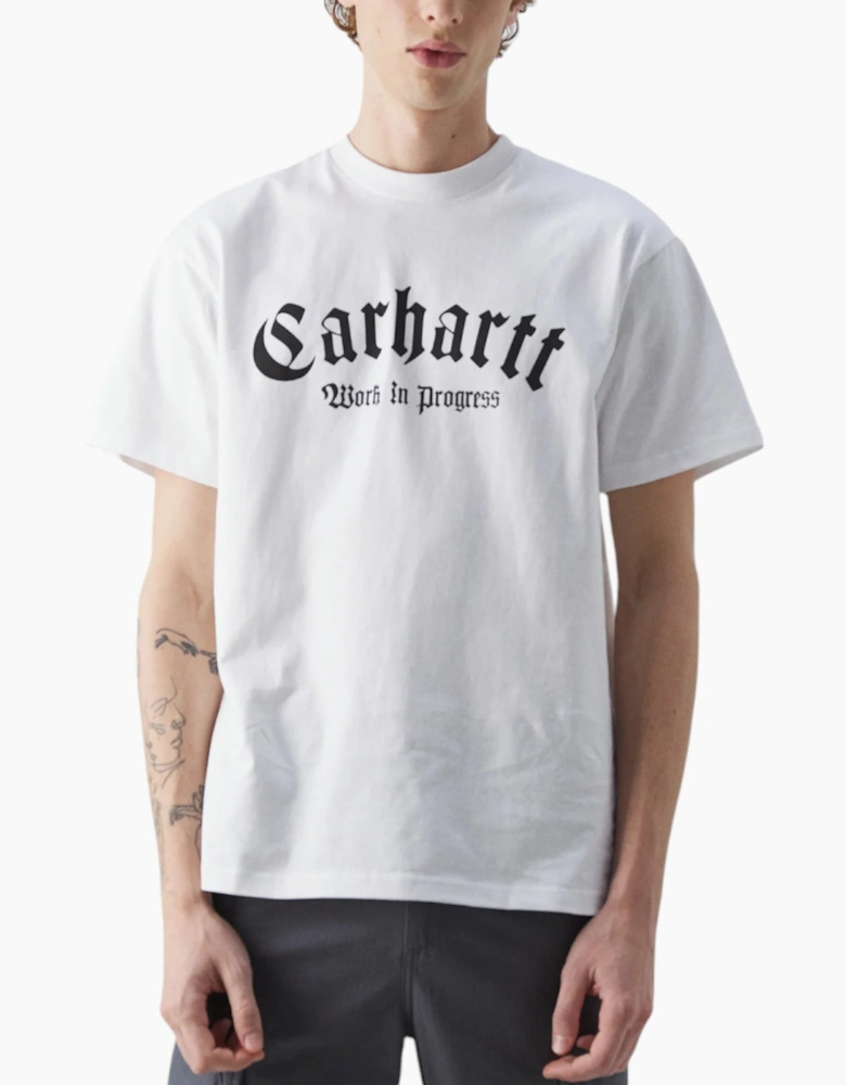 Carhartt WIP Mens ONYX T Shirts Printed Relaxed Fit Short Sleeve Cotton Tee New