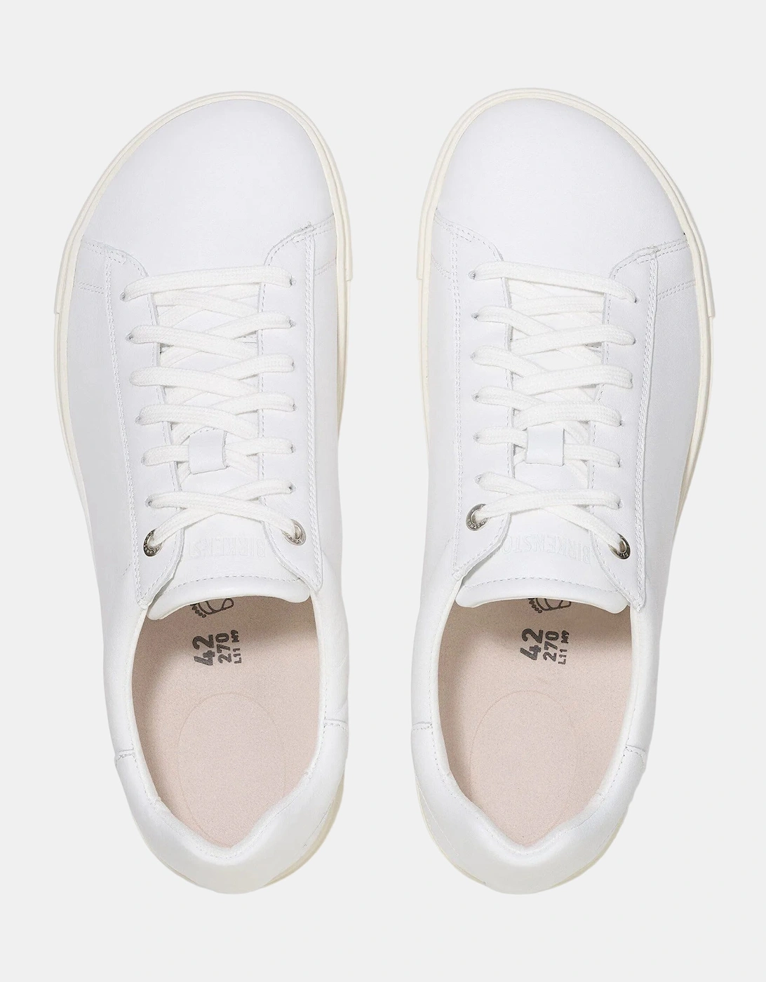 Birkenstock Bend Low Natural Leather Womens Trainers - White