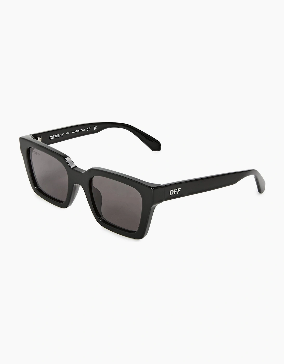 Off-White Women's Black Dark Grey Square Sunglasses - Size One Size