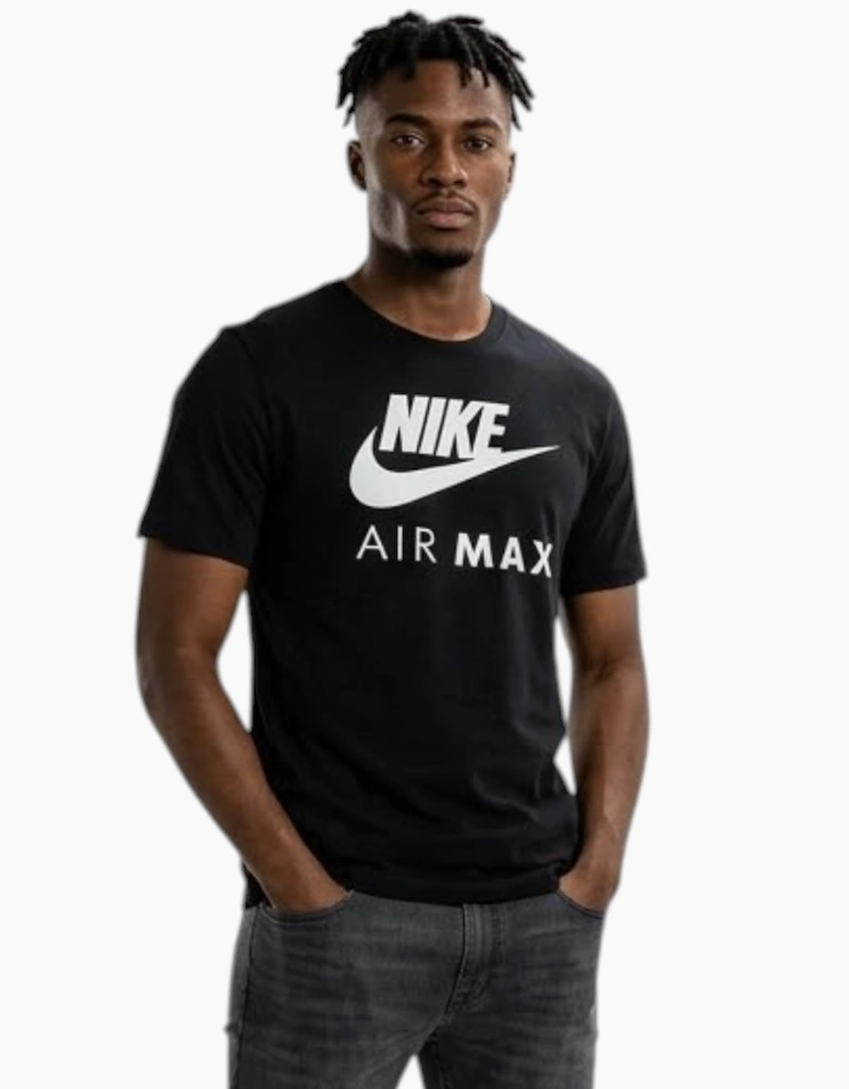 NIKE AIR MAX Mens T Shirt Short Sleeve Crew Neck Regular Fit Casual Cotton Tee