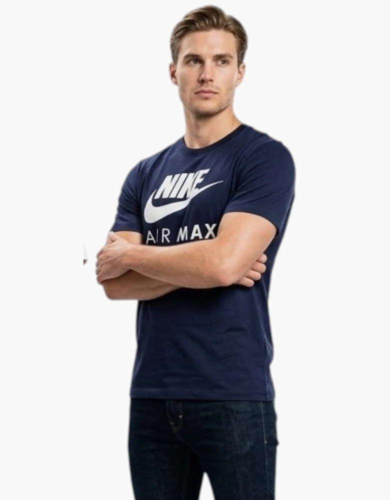 NIKE AIR MAX Mens T Shirt Short Sleeve Crew Neck Regular Fit Casual Cotton Tee