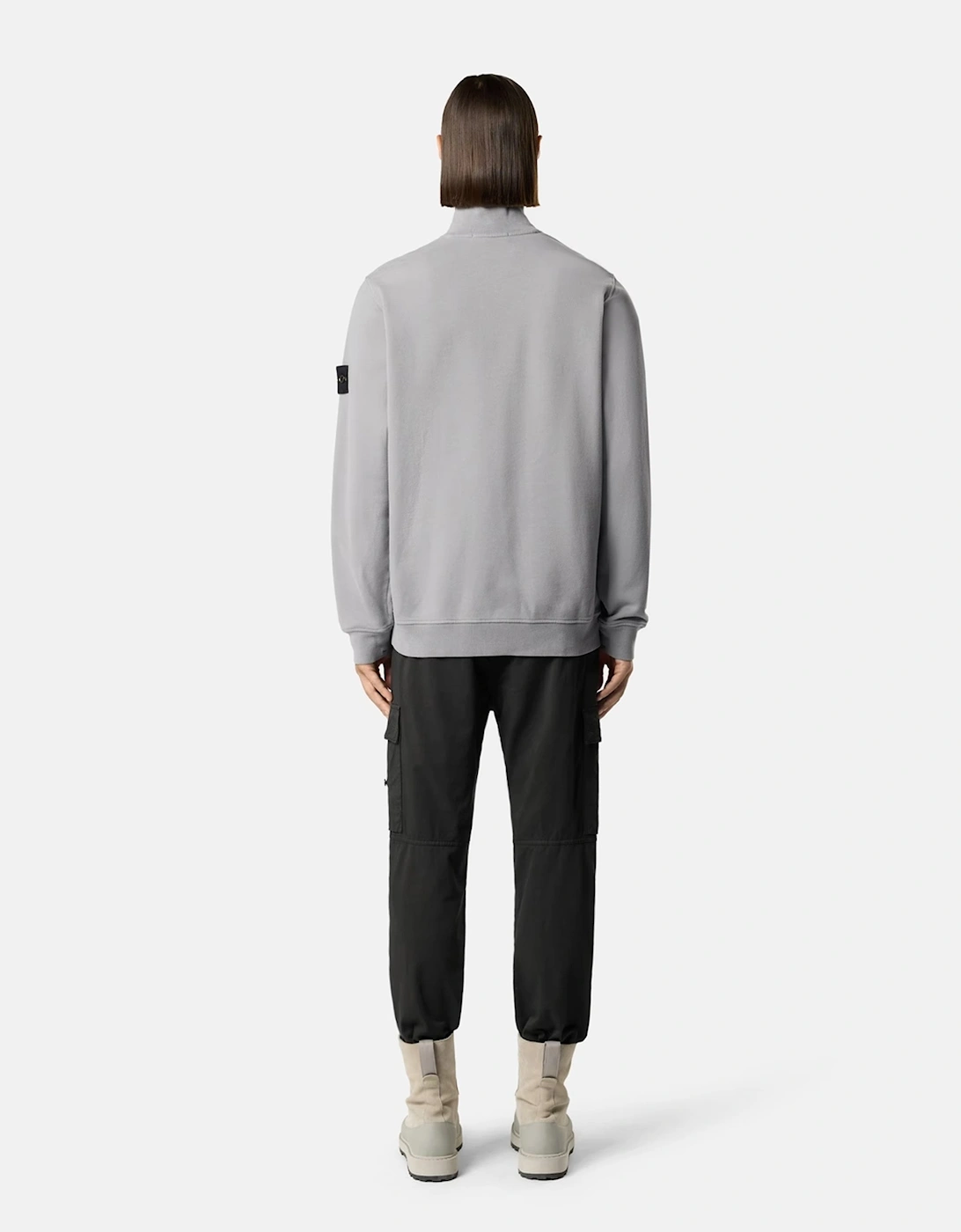 Quarter Zip 6100068 Sweatshirt Grey