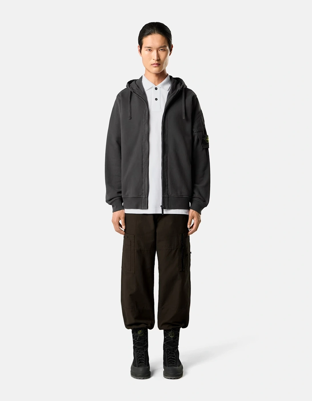 Pullover 6100016 Hooded Top Grey