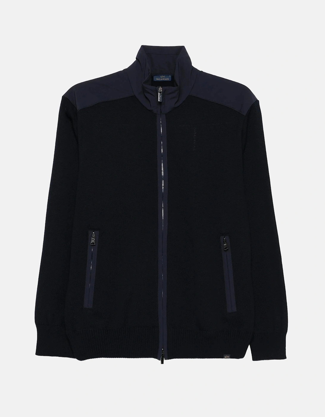 Paul & Shark Paul & Shark Men's Technical Wool Full Zip Typhoon Sweater Navy