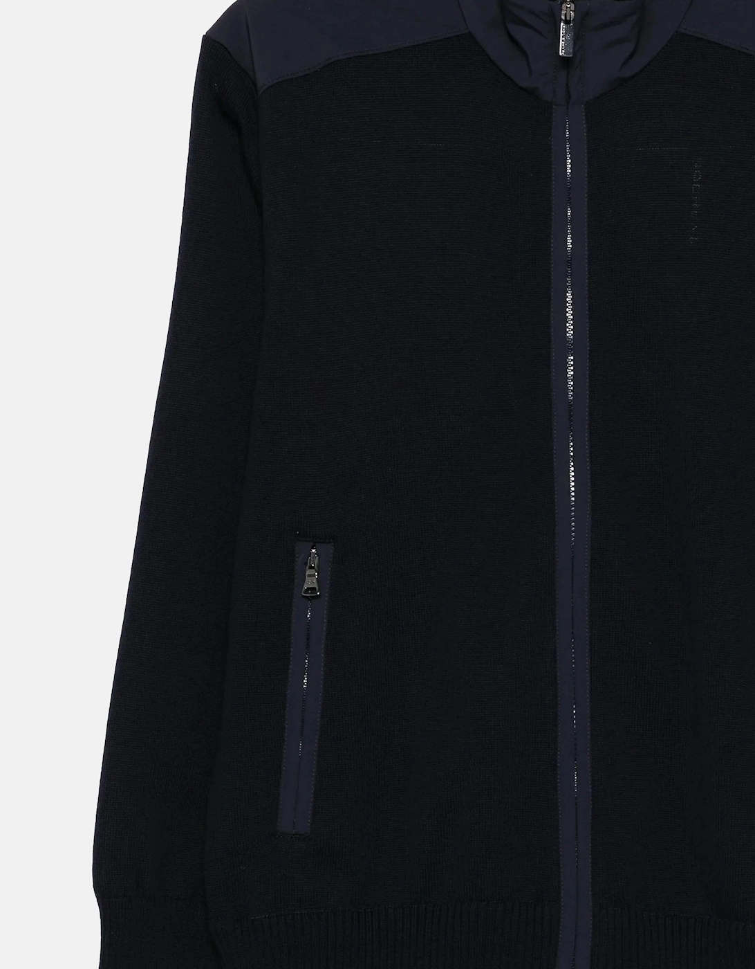 Technical Wool Full Zip Typhoon Sweater Navy