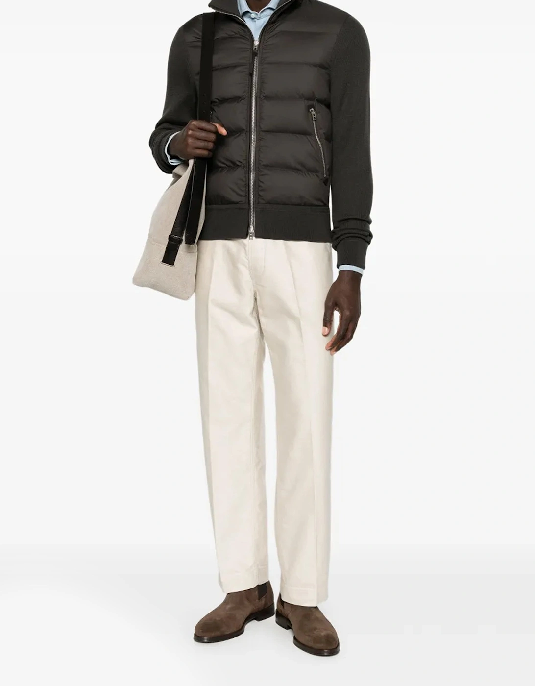 NYLON DOWN CARDIGAN