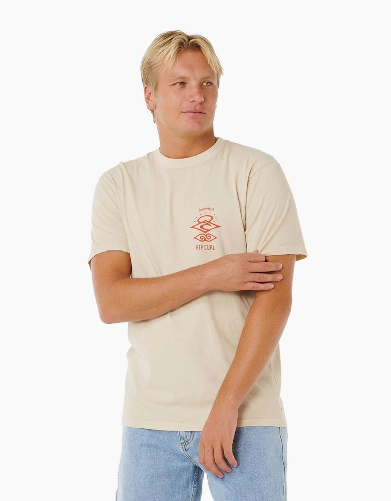 Rip Curl Mens Search Icon Graphic Short Sleeve T-Shirt