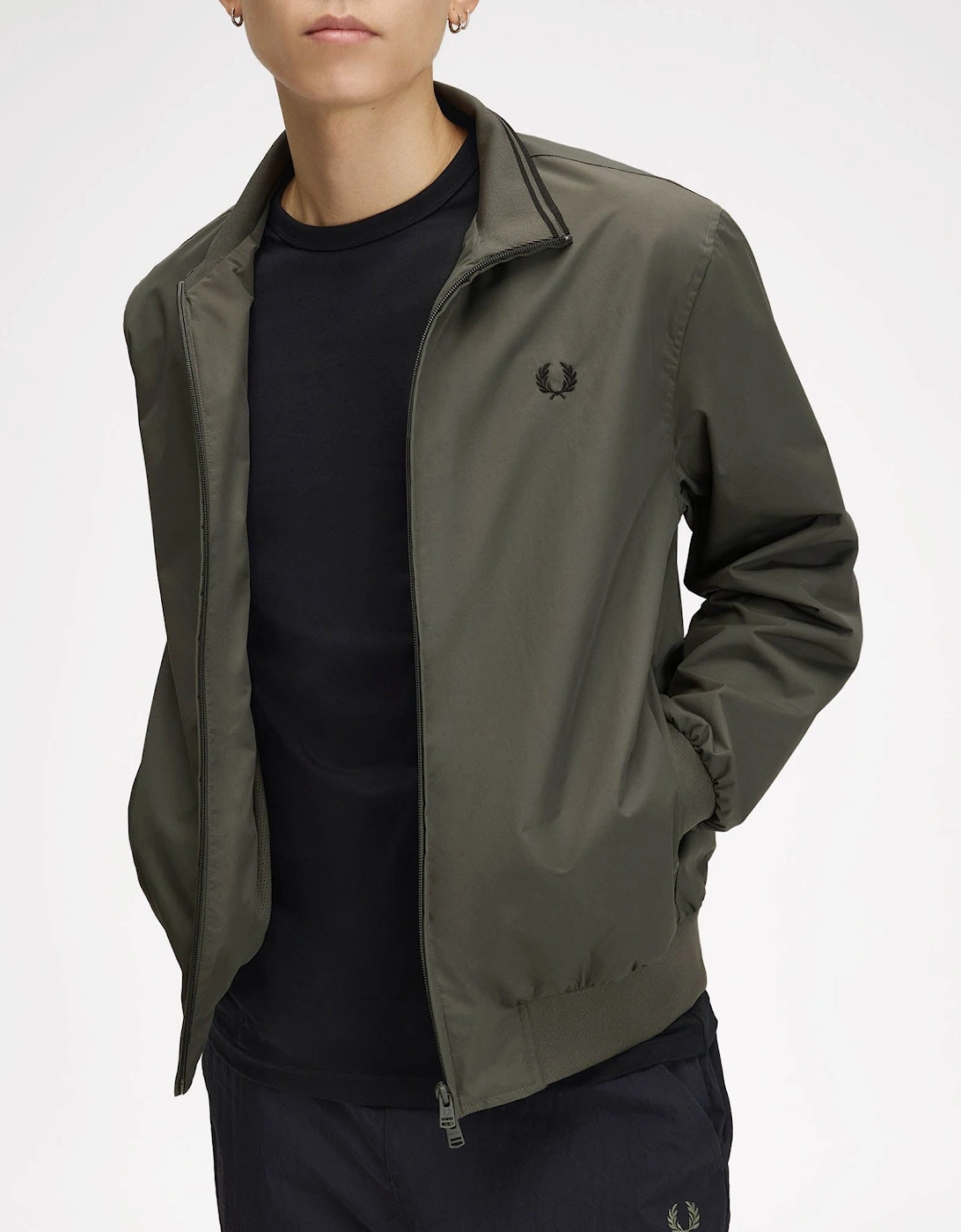 Fred Perry Mens Brentham Jacket - Field Green 148