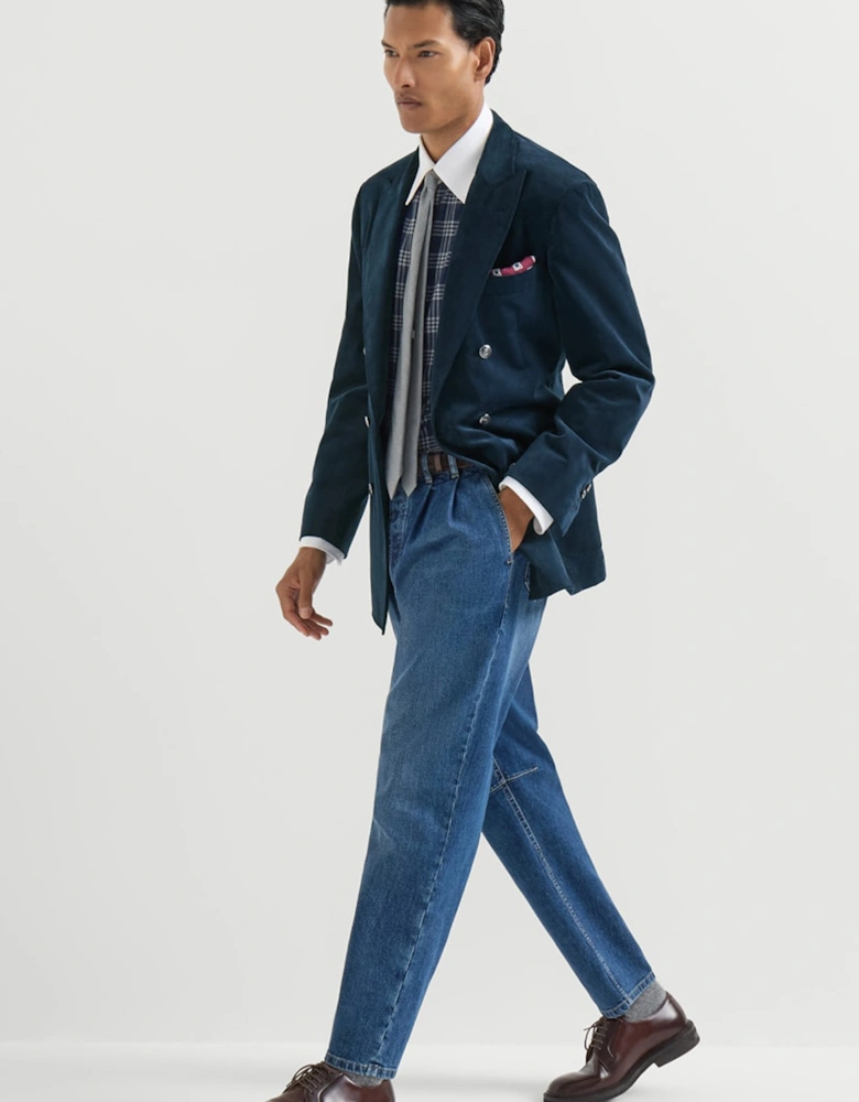 Desconstructed Blazer Blue