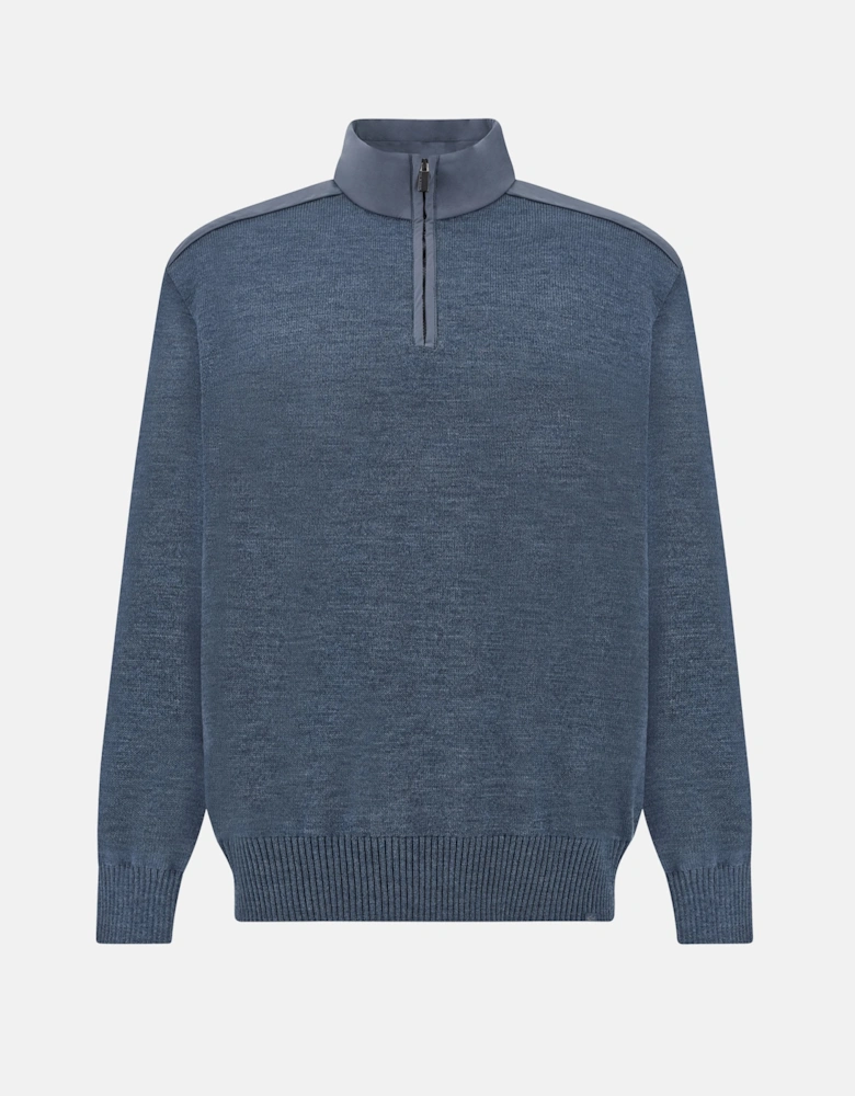 Technical 1/4 Zip Typhoon Sweater Blue