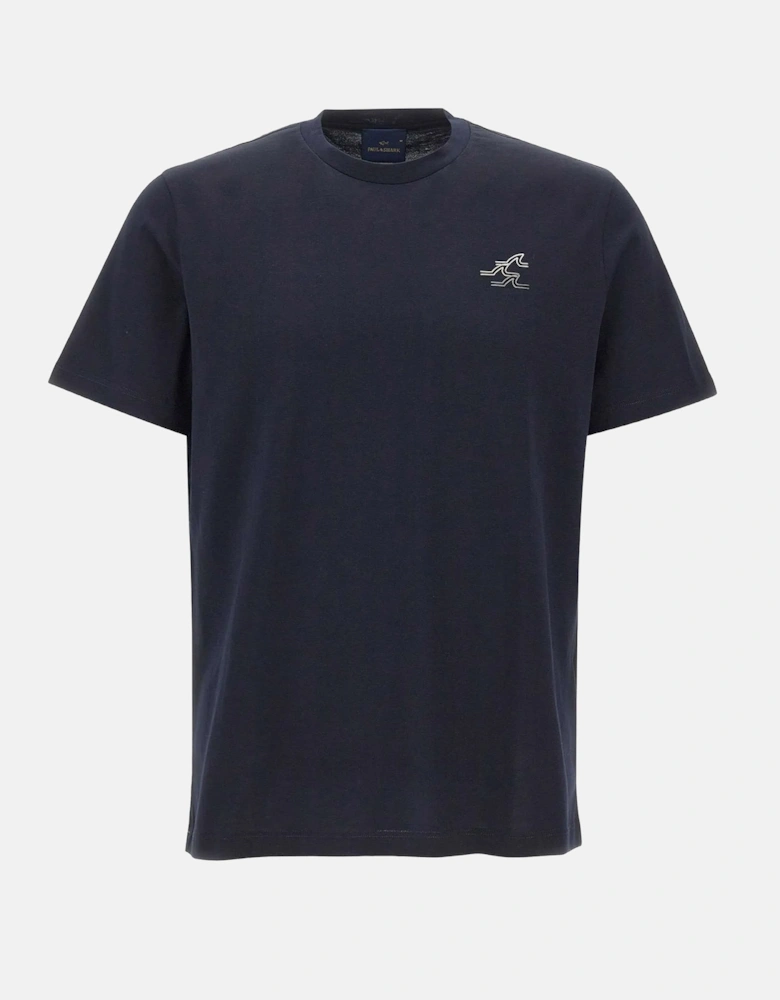 Aqua Touch Cotton T-Shirt Navy