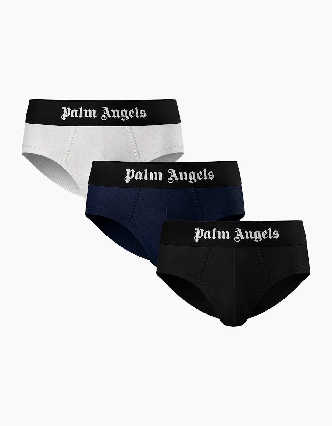 Palm Angels Men's Palm Angels Tri-Pack Assorted Colours Briefs - Black