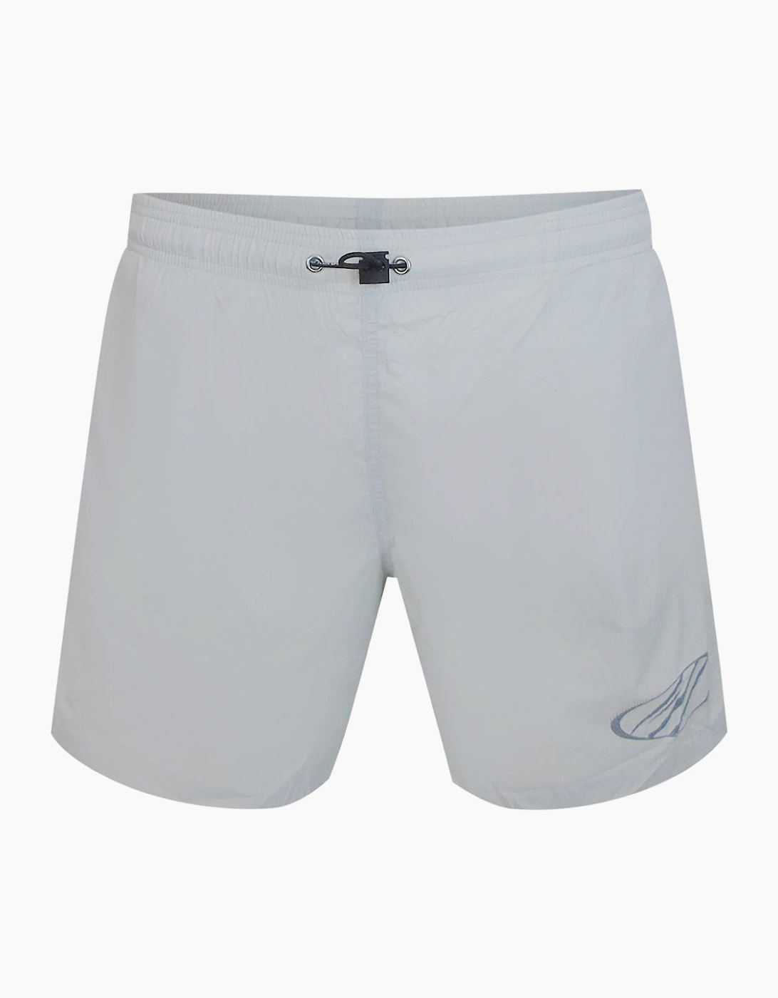 Plein Sport Monotone Logo Medium Boardshort Grey Swim Shorts