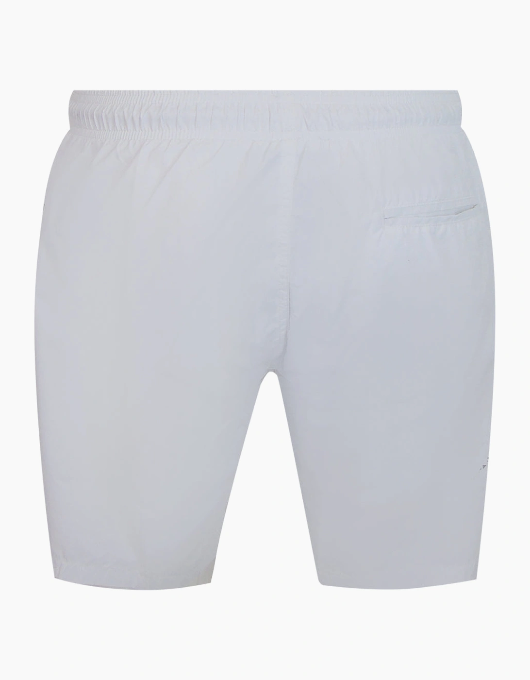 Plein Sport Scratch Logo White Swim Shorts