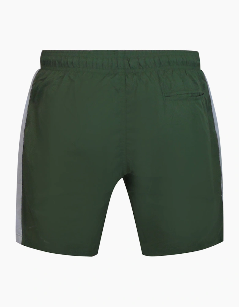 Plein Sport Vertical Logo Long Boardshort Green Swim Shorts