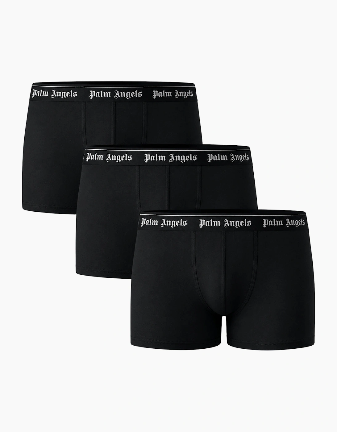 Palm Angels Men's Palm Angels Tri-Pack Classic Logo Black Boxer Shorts