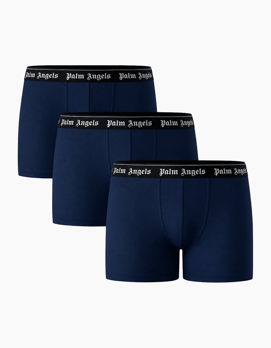 Palm Angels Men's Palm Angels Tri-Pack Classic Logo Navy Blue Boxer Shorts