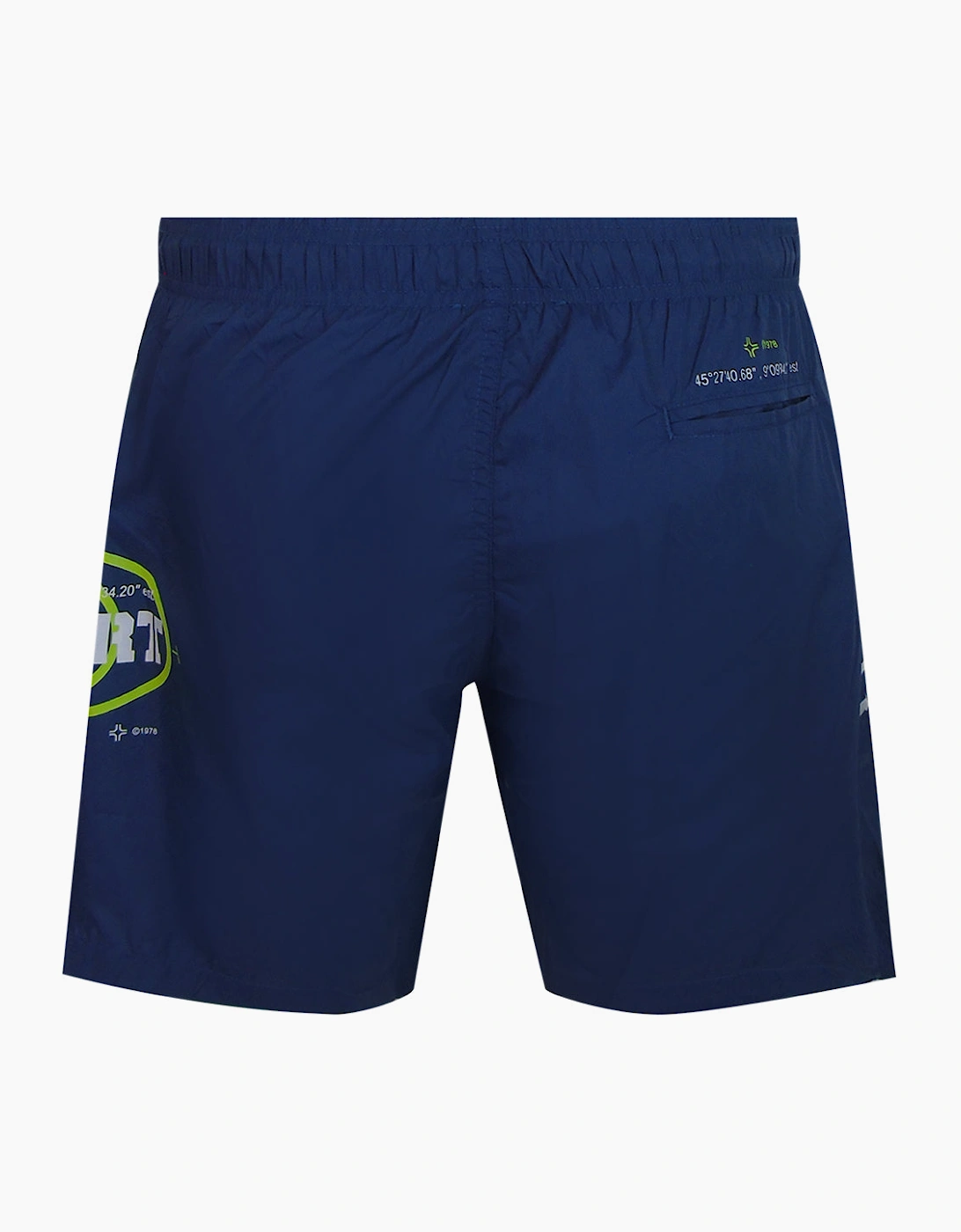 Plein Sport Geo Logo Navy Blue Swim Shorts