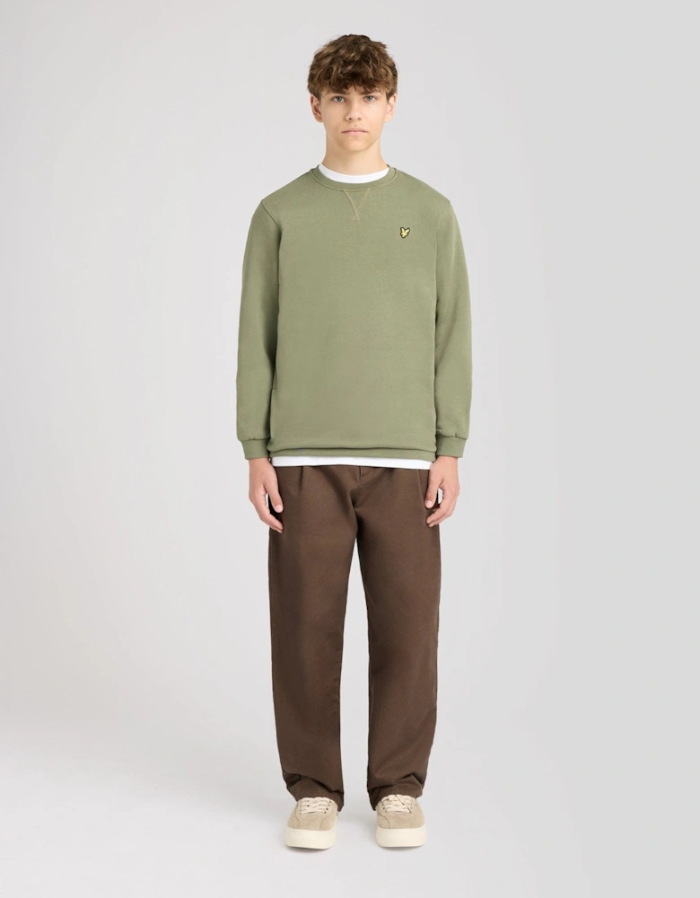 Cotton Crew Neck Sweatshirt