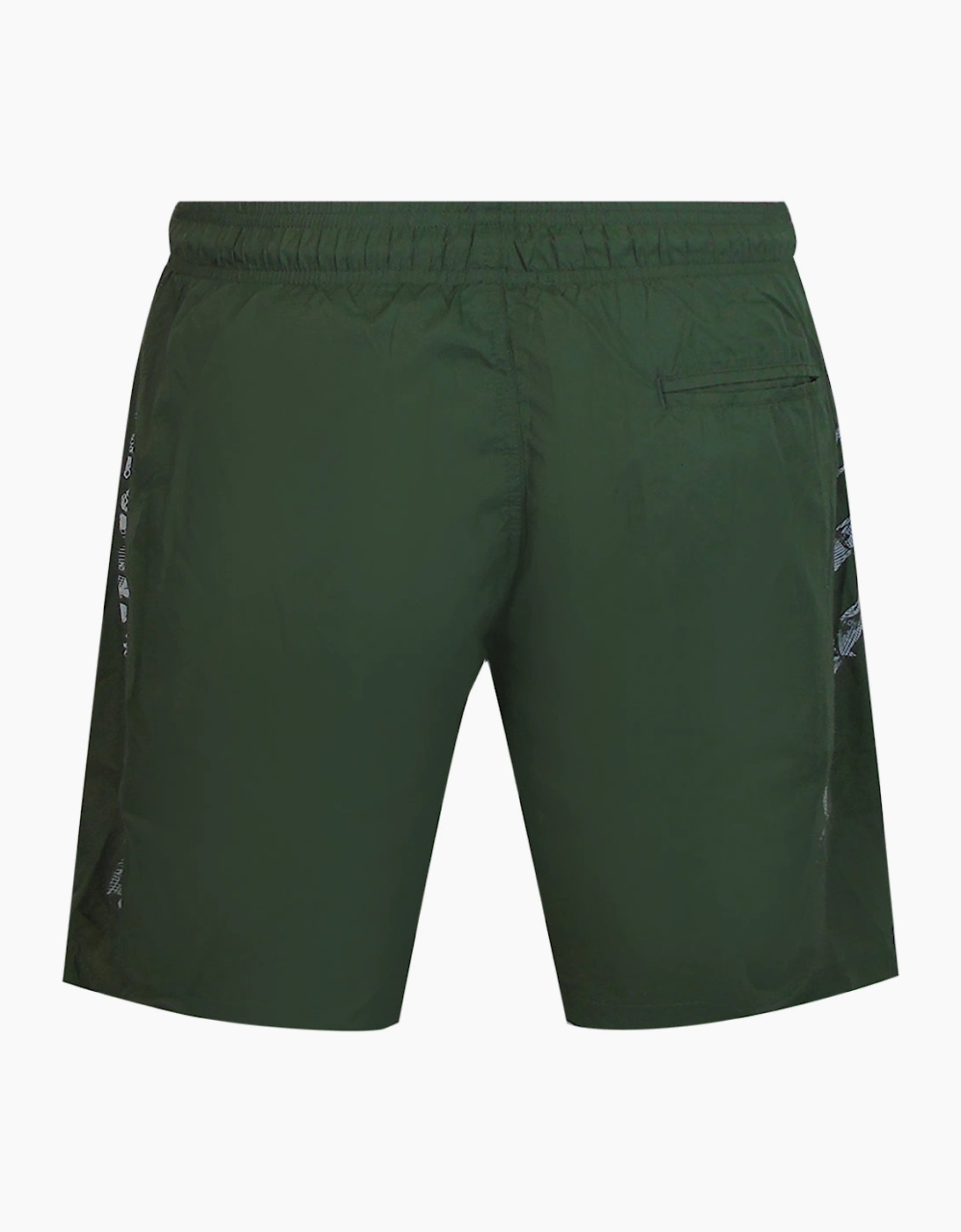 Plein Sport Scratch Logo Long Green Swim Shorts