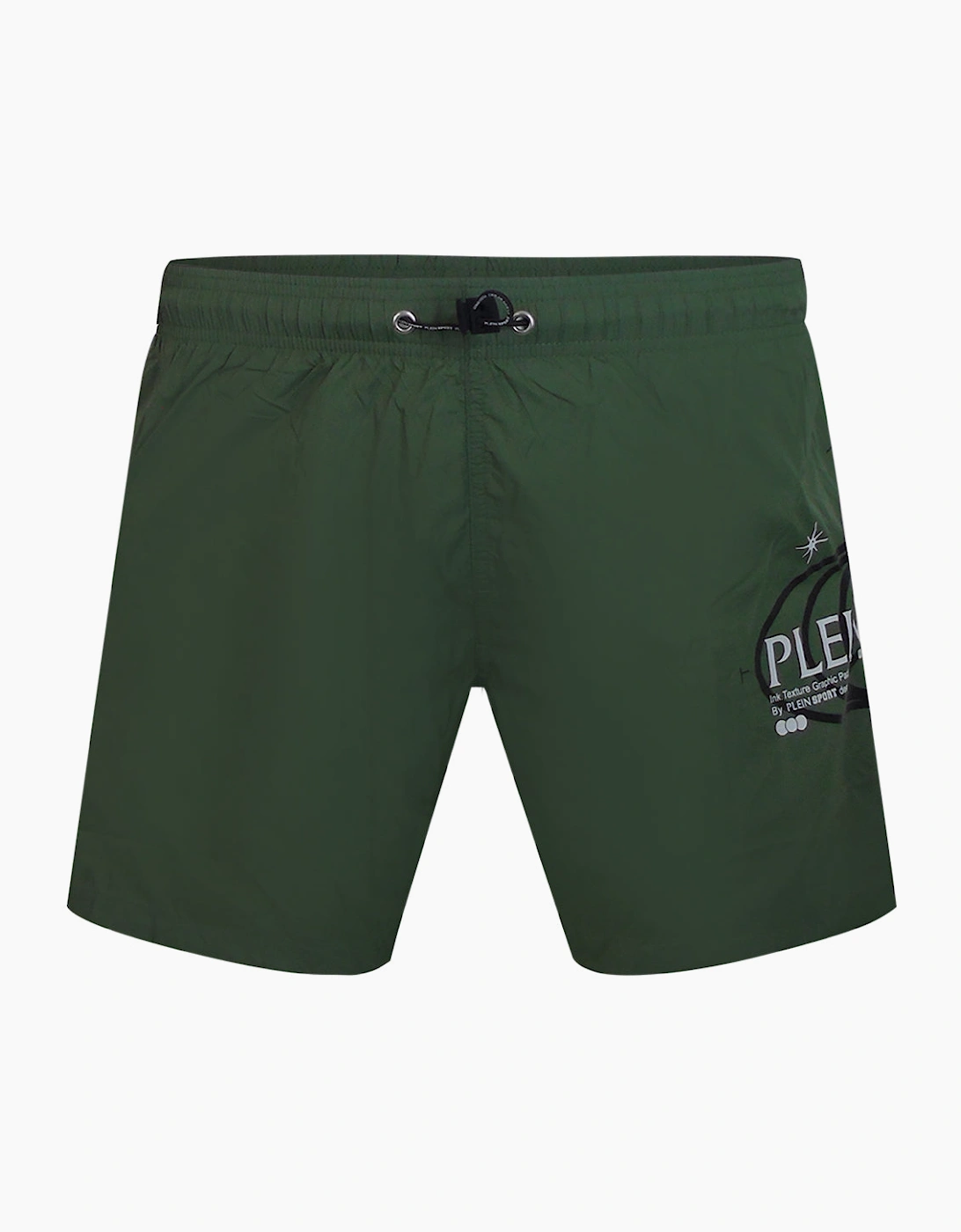 Plein Sport Geo Logo Green Swim Shorts