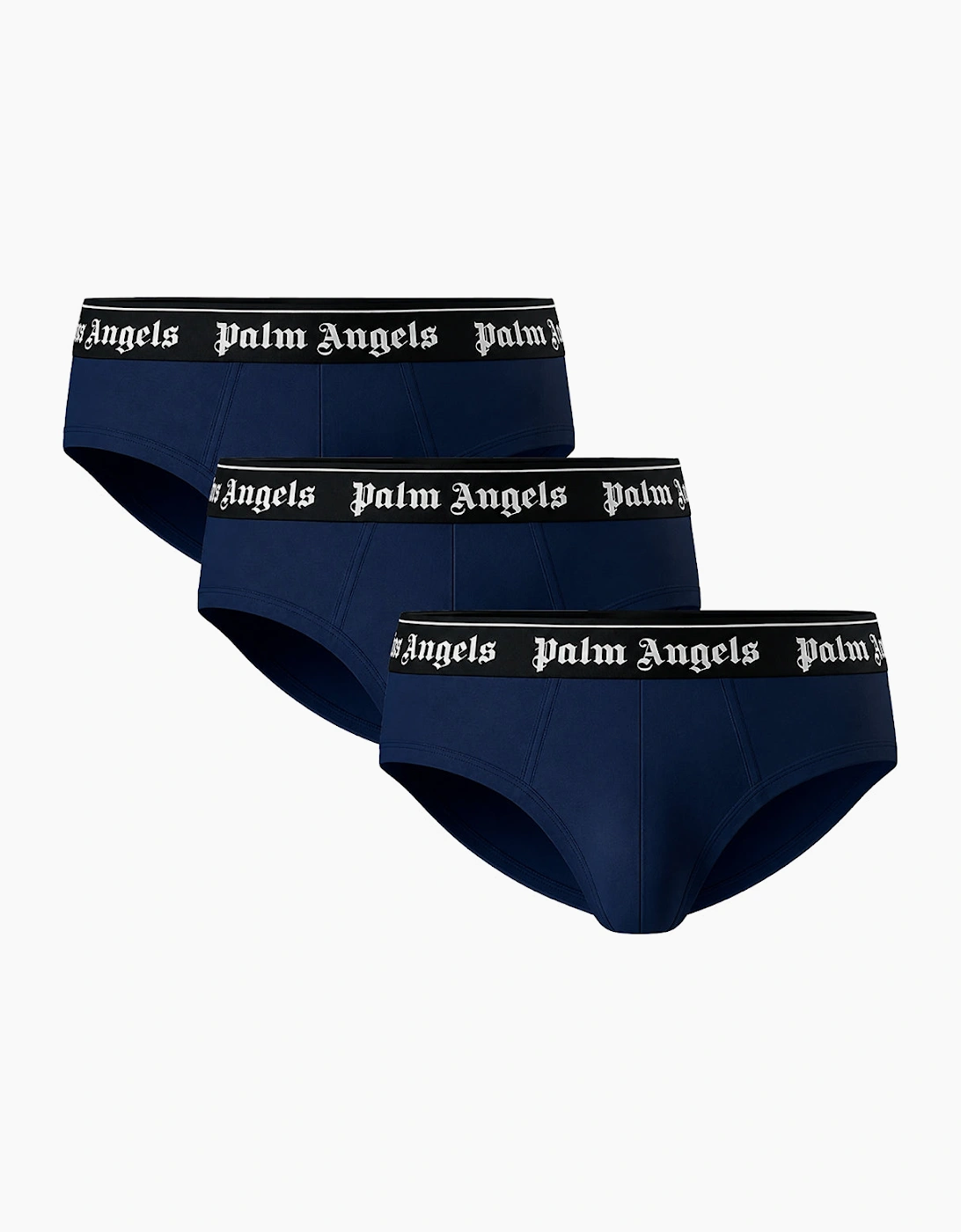 Palm Angels Women's Palm Angels Tri-Pack Classic Logo Navy Blue Briefs