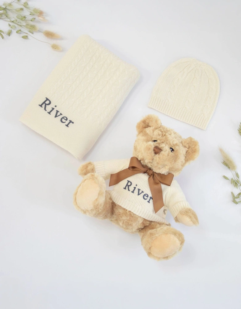 Cashmere and Teddy Set in Ivory