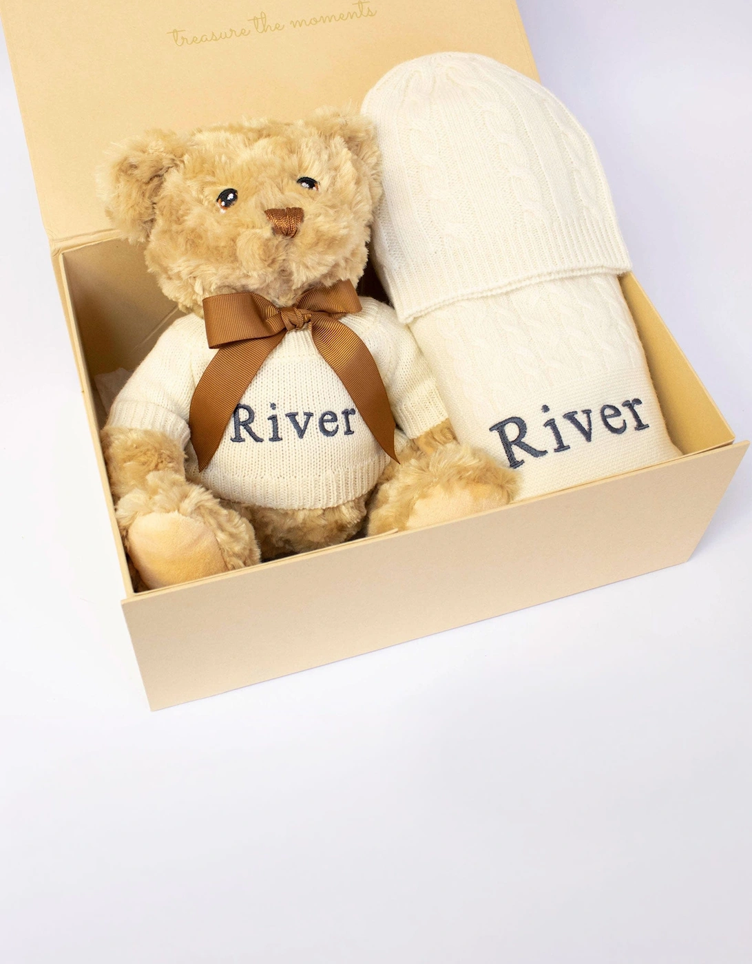 Cashmere and Teddy Set in Ivory, 4 of 3