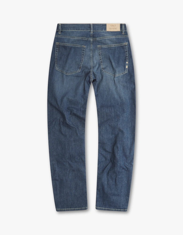 Vingt Quatre Taper Fit Cool Blue Jeans
