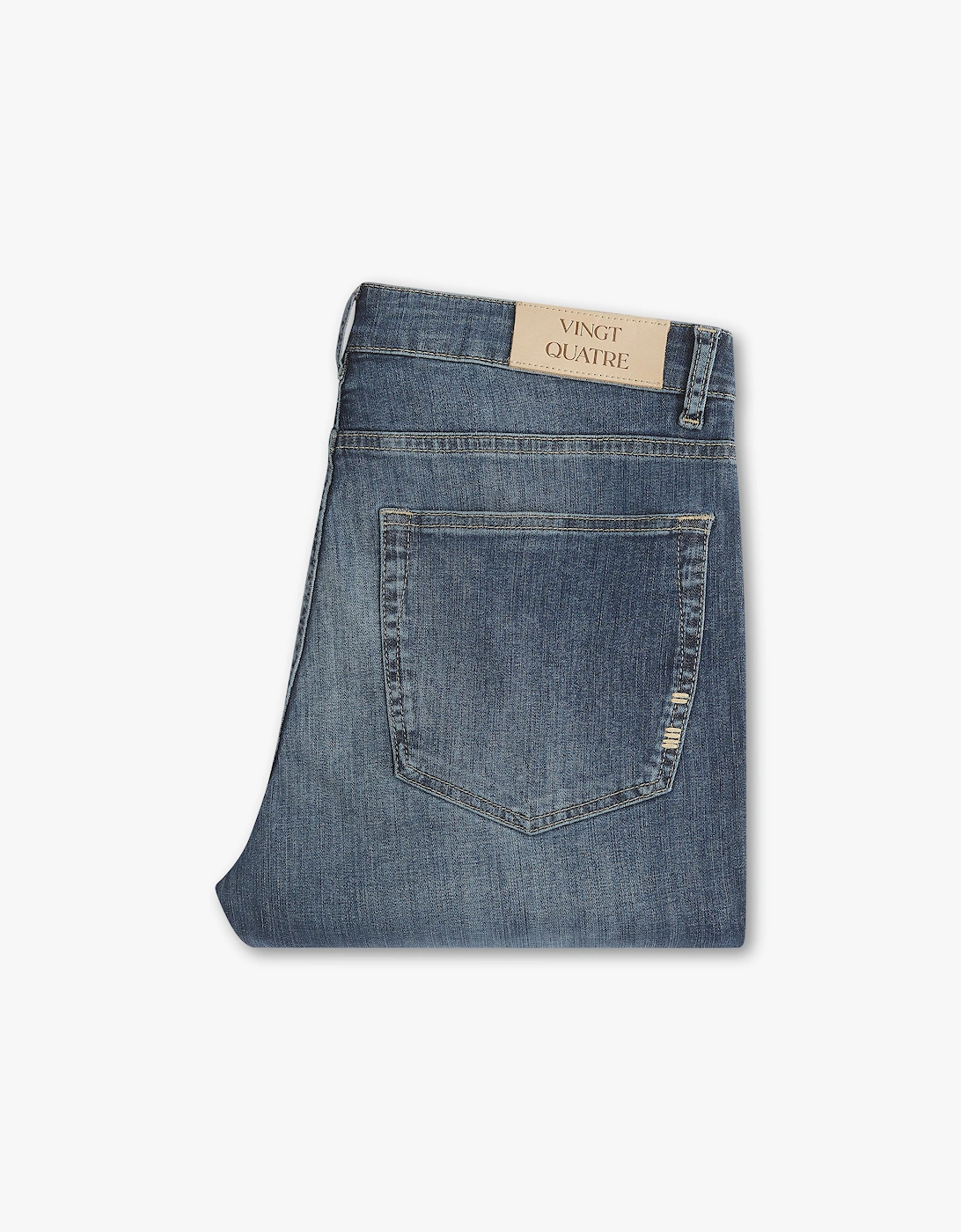 Vingt Quatre Taper Fit Cool Blue Jeans