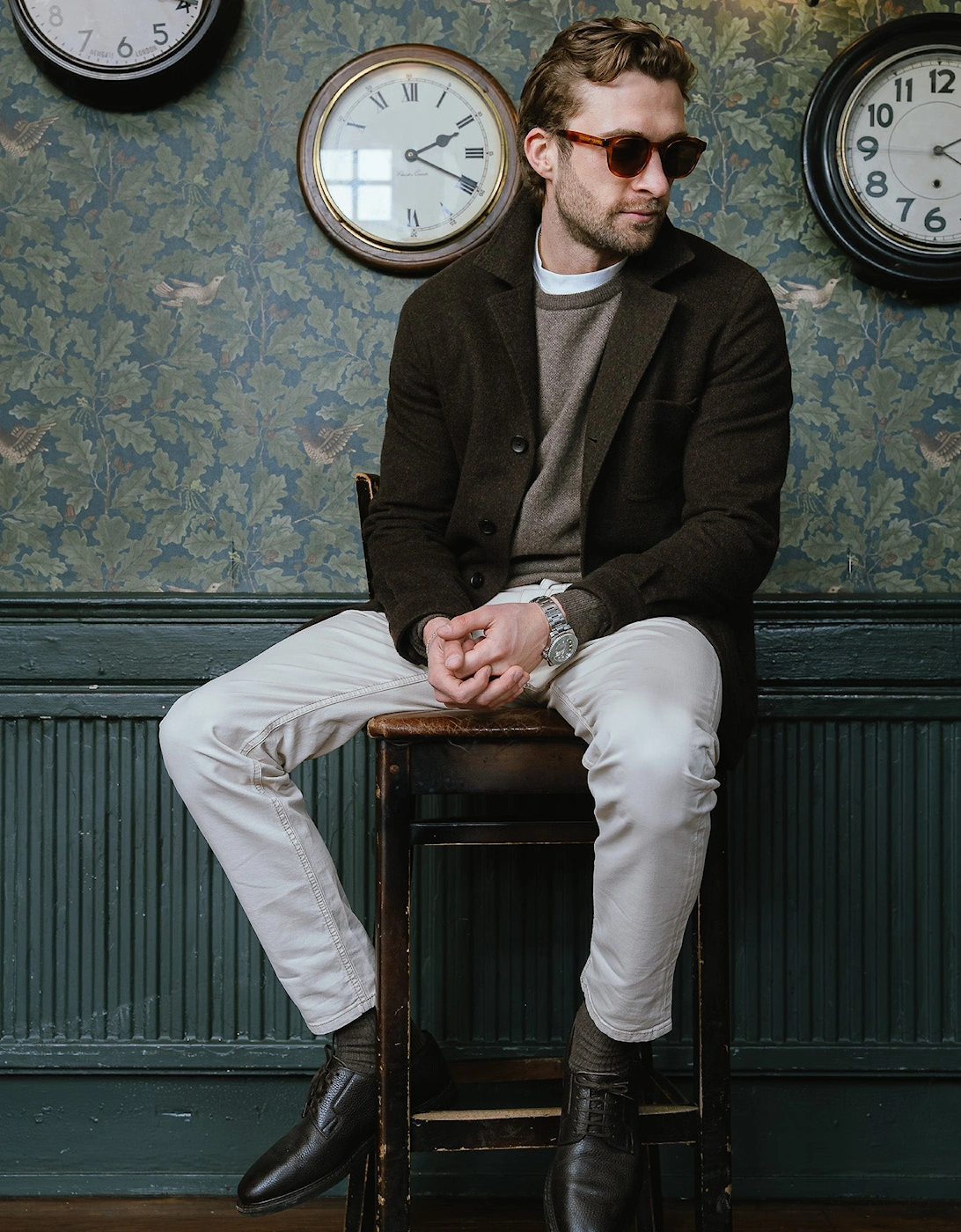 Vingt Quatre Taper Fit Ivory Jeans