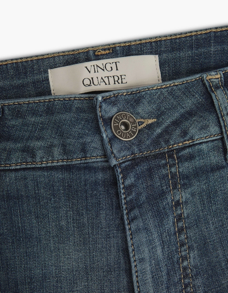 Vingt Quatre Taper Fit Cool Blue Jeans