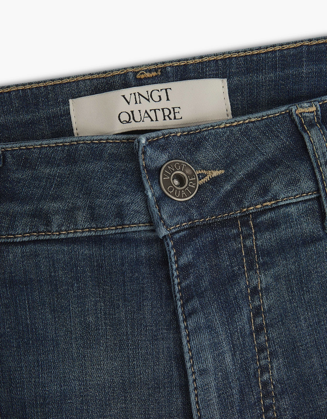 Vingt Quatre Taper Fit Cool Blue Jeans