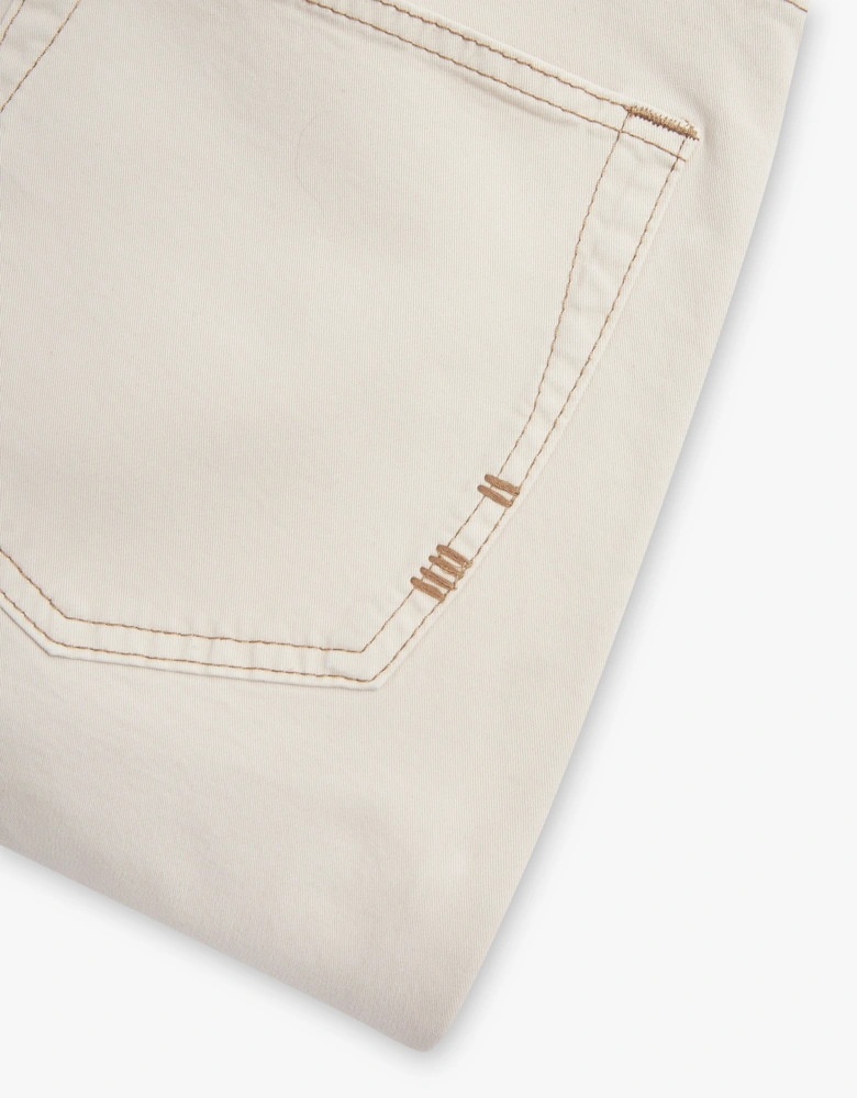 Vingt Quatre Taper Fit Ivory Jeans