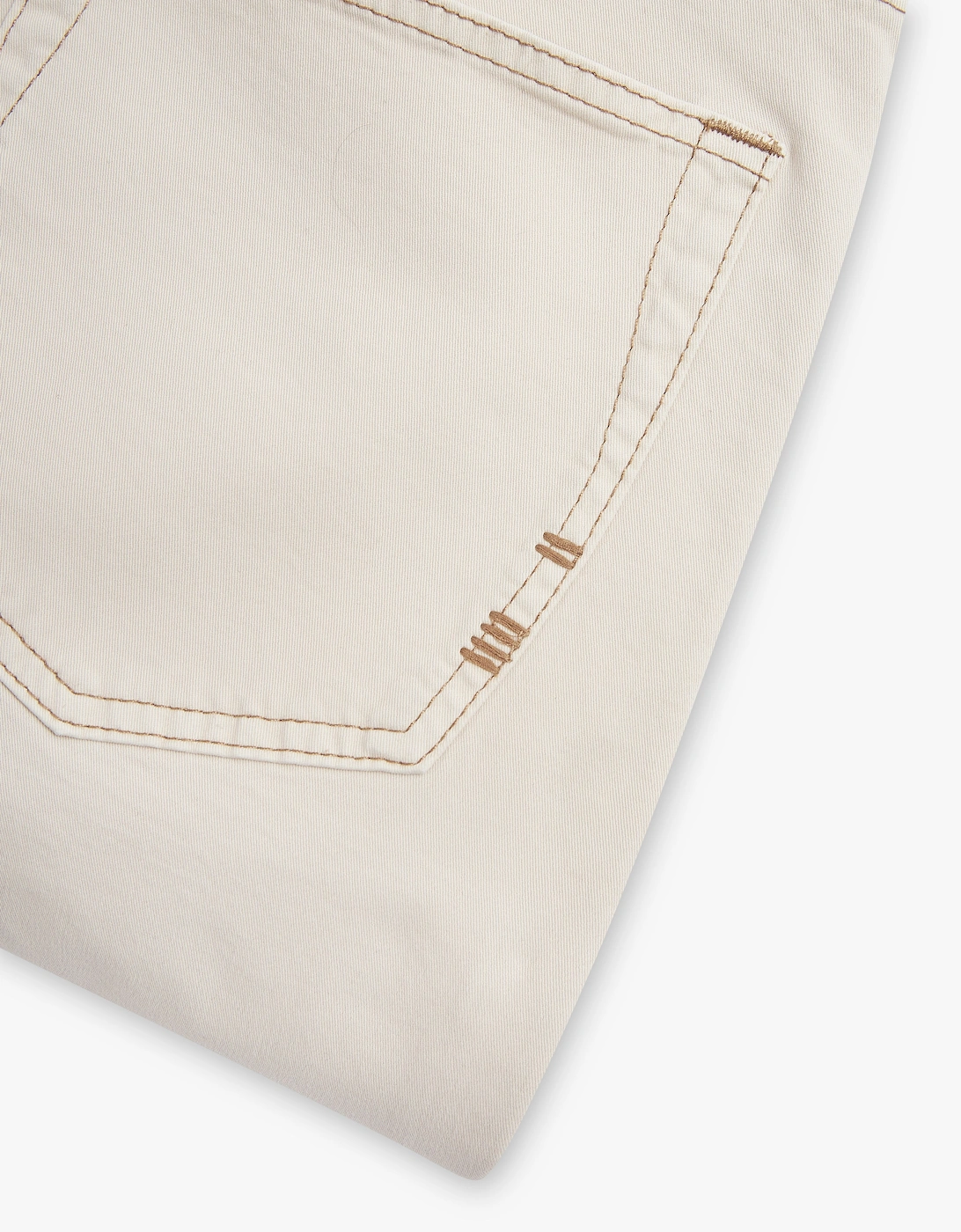 Vingt Quatre Taper Fit Ivory Jeans